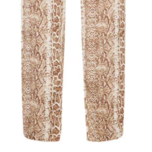NWT - BROWN SNAKE PRINT WIDE LEG PANTS - Picture 9 of 10